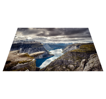 Trolltunga norvég természetszőnyeg - TenStickers