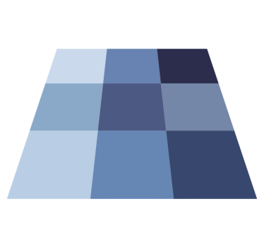 Kék árnyalatú geometriai szőnyegek - TenStickers