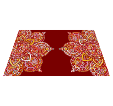 élénk geometrikus motívumok vinil szőnyeg mandala - TenStickers