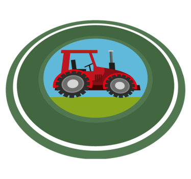 Traktoros játszótér vinil szőnyeg gyerekek - TenStickers