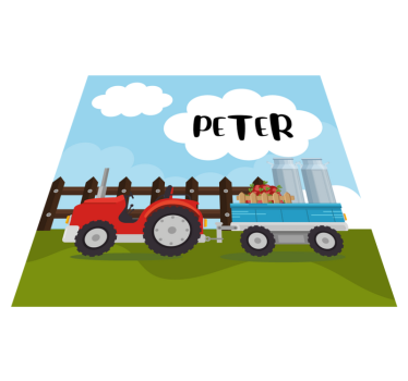 Testreszabható farm Vinil szőnyeg nevekkel - TenStickers
