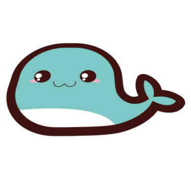 Anime bálna állatszőnyeg - TenStickers