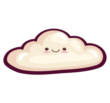 Anime felhő jellegű szőnyeg - TenStickers