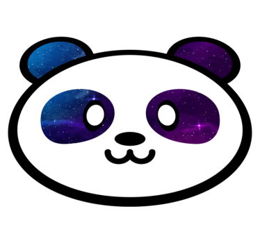 Anime galaxis panda állatszőnyeg - TenStickers