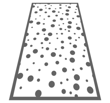 Szürke és fehér pöttyös geometriai szőnyegek - TenStickers