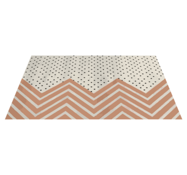 Pöttyös és cikk-cakk geometriai szőnyegek - TenStickers