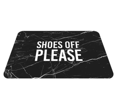 Cipő márvány mintájú egyedi szőnyegekről - TenStickers