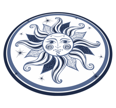 égi nap minta vinil szőnyeg tinik - TenStickers