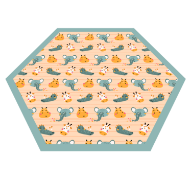 Szafari állatminták vinil szőnyeg mások - TenStickers
