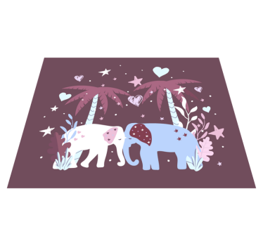 Gyerek szafari vinil szőnyeg gyerekek - TenStickers