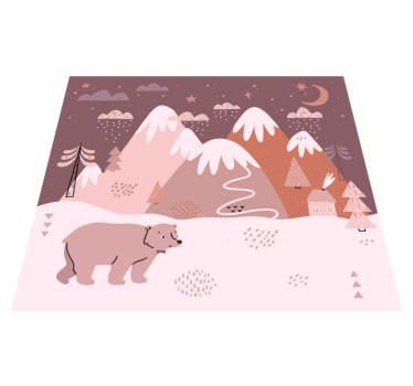 Stílusú állatok gyerekeknek skandináv stílusú szőnyegek - TenStickers