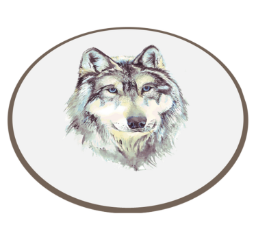 Akvarell farkas állati szőnyeg - TenStickers