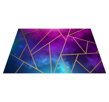 Galaxis háromszög csempe szőnyeg - TenStickers
