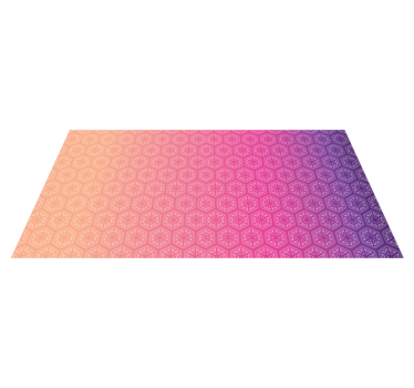 Rózsaszín ombre csempe szőnyeg - TenStickers