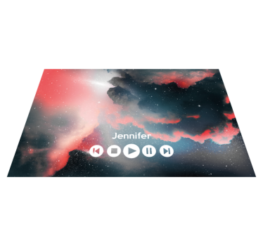 Űrbéli egyedi zene vinil szőnyeg tiniknek - TenStickers