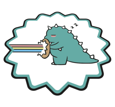 Dinoszaurusz szivárvány lehelet vinil szőnyeg mások - TenStickers