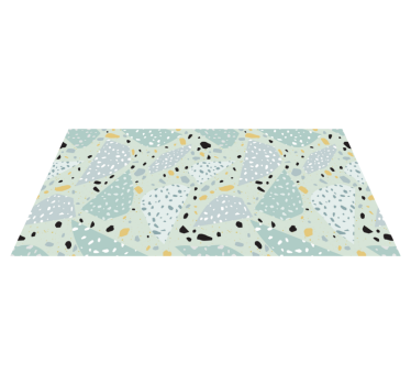 Gometrikus terrazzo cserépszőnyeg - TenStickers