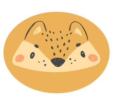Kis róka állatszőnyeg - TenStickers