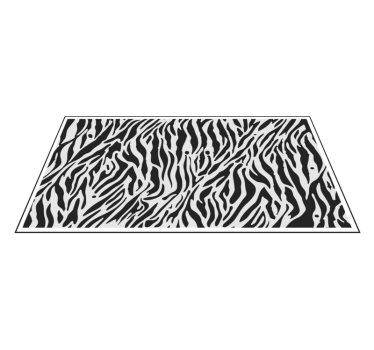 Zebra csíkos mintázatú vinil szőnyeg állatnyomat - TenStickers