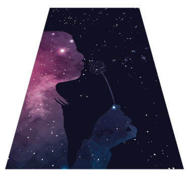 Univerzum lány tizenéves szőnyegek hálószobákhoz - TenStickers