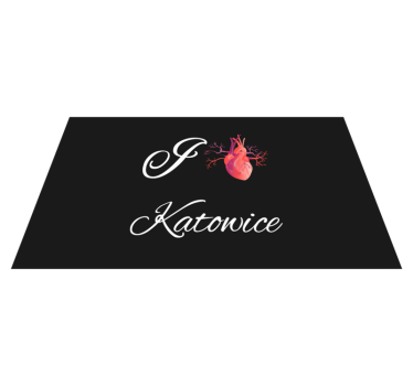 Imádom a katowice szabott padlószőnyeget - TenStickers