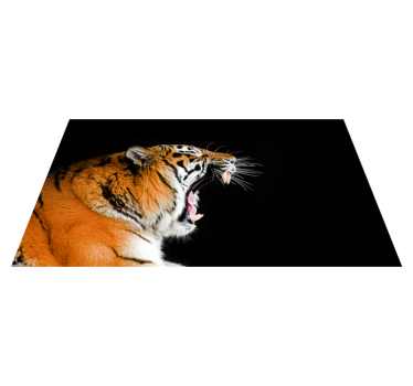 állat mérges tigris vinil szőnyeg - TenStickers