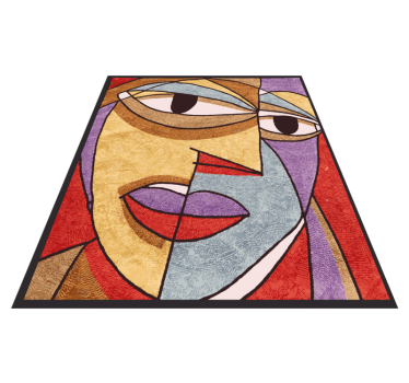 Modern művészet geometriai arcú kortárs szőnyegek - TenStickers