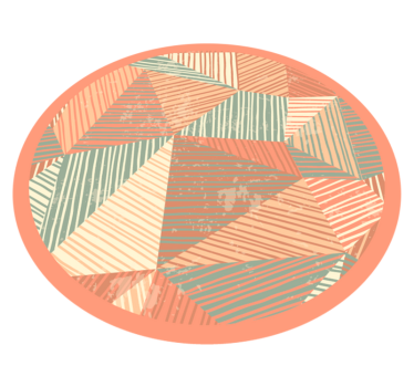 Háromszögek színjátéka vinil szőnyeg geometriai - TenStickers