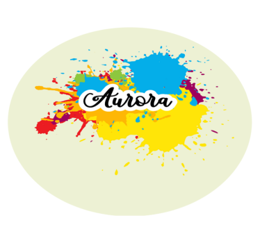 Névvel ellátott splash grafika vinil szőnyeg - TenStickers