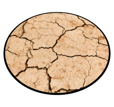 Repedt föld minta vinil szőnyeg - TenStickers