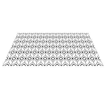 Athén geometriai csempehatású vinilszőnyeg - TenStickers