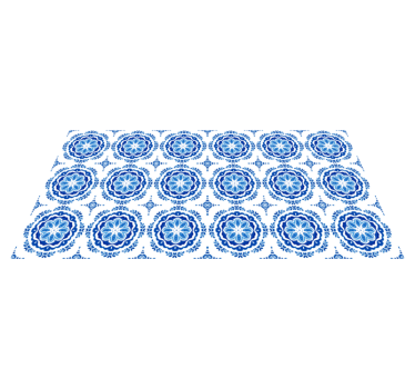 Nápoly körök cseréphatású vinilszőnyeg - TenStickers