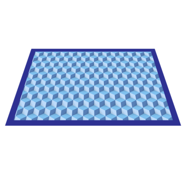 3d kocka konyha padló - TenStickers