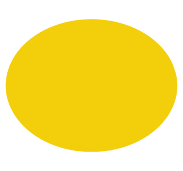 élénk sárga Vinil szőnyeg kör alakú - TenStickers