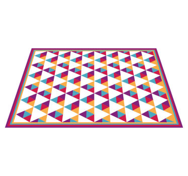 Nordic stílusú geometriai háromszögek vinilszőnyeg - TenStickers
