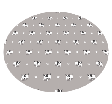 Aranyos kiskutya minta vinil szőnyeg állat - TenStickers