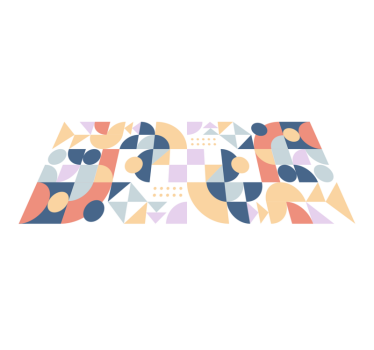 Absztrakt formák játszanak vinil szőnyeg geometriai - TenStickers