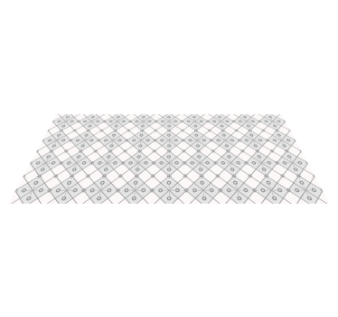 Szürke minimalista patchwork cserépszőnyeg - TenStickers