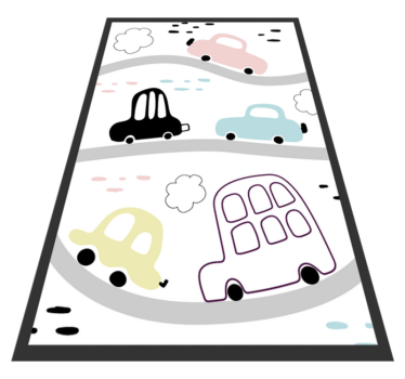 Skandináv utak vinil szőnyeg óvodák - TenStickers