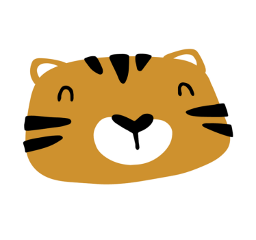 Gyerekek mini tigris gyerekek vinil szőnyeg - TenStickers