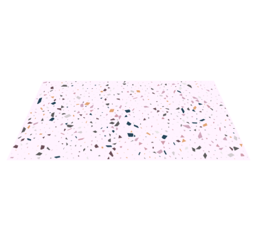 Klasszikus rózsaszínű terrazzo textúrájú szőnyeg - TenStickers