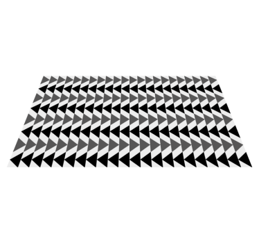 Szürke háromszög alakú minta vinil szőnyeg geometriai - TenStickers