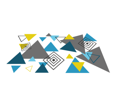 Kék és sárga nordic pattern nordic style szőnyegek - TenStickers