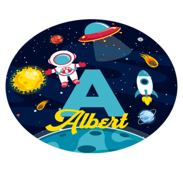 Egyéni név a térben vinil szőnyeg mások - TenStickers