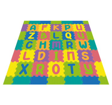 Gumi utánzat betűkkel babaszőnyeg - TenStickers