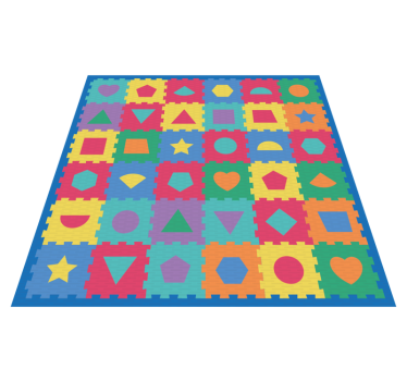 Geometrikus gumiutánzat babaszőnyeg - TenStickers