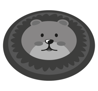 északi szürke lyon babaszőnyeg - TenStickers