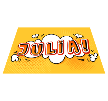 Szuperhős képregényhatás személyre szabott vinyl szőnyeg - TenStickers