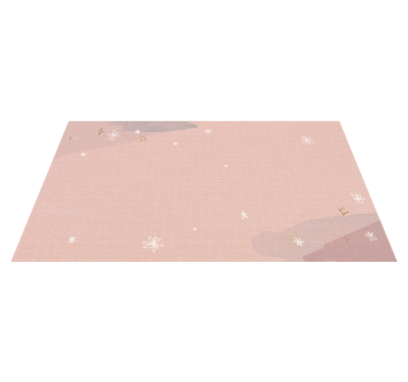 Minimalista bézs dizájn vinil szőnyeg csillagok - TenStickers