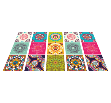 Marokkói csempe vinyl mat - TenStickers